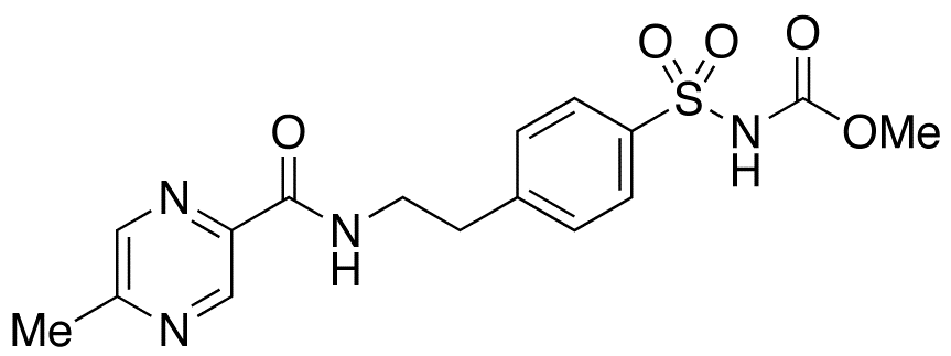 Methyl 4-[β-(5-Methylpyrazine-2-carboxamido)ethyl]benzene Sulfonamide Carbamate