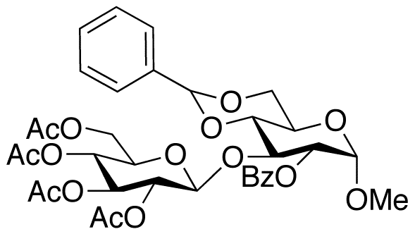 Methyl 4,6-Di-O-benzylidene-2-O-benzoyl-3-O-(2,3,4,6-tetra-O-acetyl-β-D-glucopyranosid)-α-D-glucopyranoside