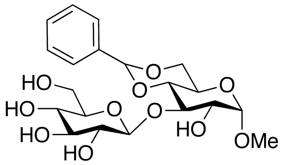 Methyl 4,6-Di-O-benzylidene-3-O-(β-D-glucopyranoside)-α-D-glucopyranoside