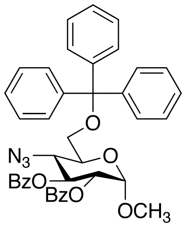 Methyl 4-Azido-2,3-di-O-benzoyl-4-deoxy-6-O-trityl-α-D-glucopyranoside