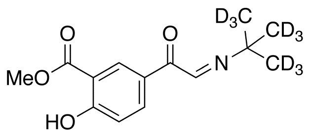 Methyl 5-[(tert-Butylimino)acetyl]salicylate-d9