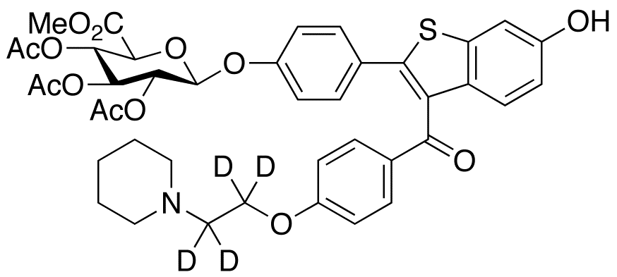 Methyl Raloxifene-d4 4’-(2,3,4-Tri-O-acetyl-β-D-glycopyranuronate)