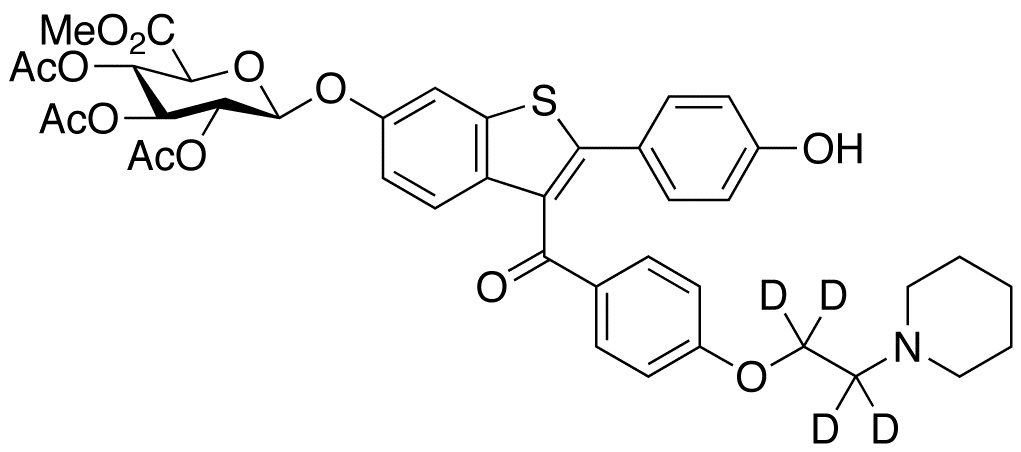 Methyl Raloxifene-d4 6-(2,3,4-Tri-O-acetyl-β-D-glycopyranuronate)