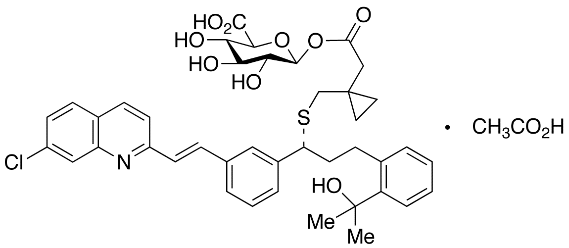 Montelukast Acyl-β-D-glucuronide Acetic Acid Salt