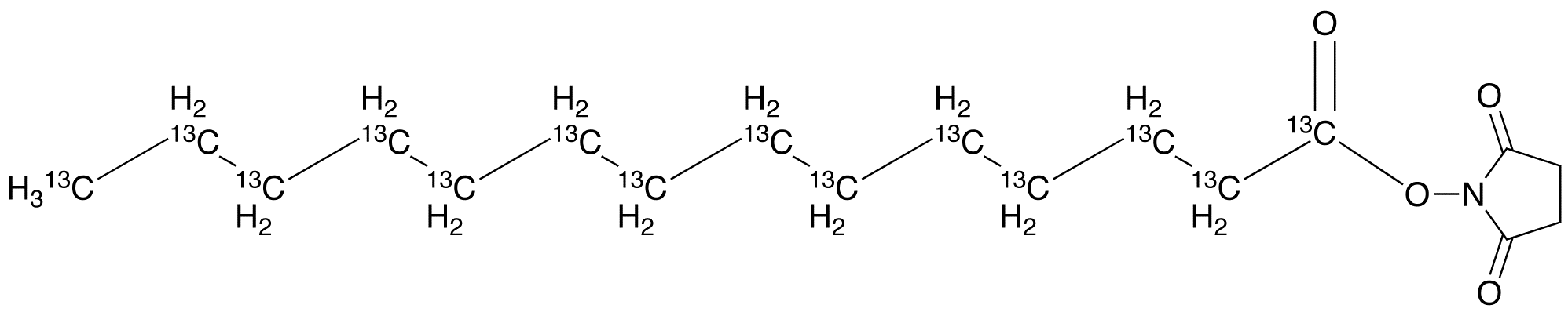 Myristic Acid N-Hydroxysuccinimide Ester-13C14