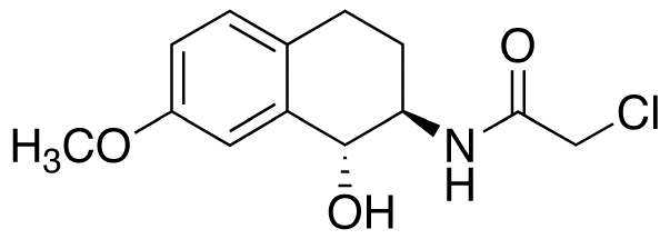 N-[(1R,2R)-1,2,3,4-Tetrahydro-1-hydroxy-7-methoxy-2-naphthalenyl]chloroacetamide