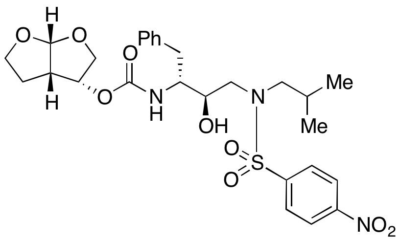 N-[(1R,2R)-2-Hydroxy-3-[(2-methylpropyl)[(4-nitrophenyl)sulfonyl]amino]-1-(phenylmethyl)propyl]carbamic Acid (3R,3aS,6aR)-Hexahydrofuro[2,3-b]furan-3-yl Ester