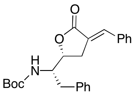 N-[(1S)-2-Phenyl-1-[(2R,4E)-tetrahydro-5-oxo-4-(phenylmethylene)-2-furanyl]ethyl]carbamic Acid 1,1-Dimethylethyl Ester