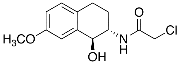 N-[(1S,2S)-1,2,3,4-Tetrahydro-1-hydroxy-7-methoxy-2-naphthalenyl]-chloroacetamide