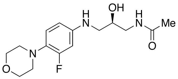 N-[(2R)-3-[[3-Fluoro-4-(4-morpholinyl)phenyl]amino]-2-hydroxypropyl]acetamide