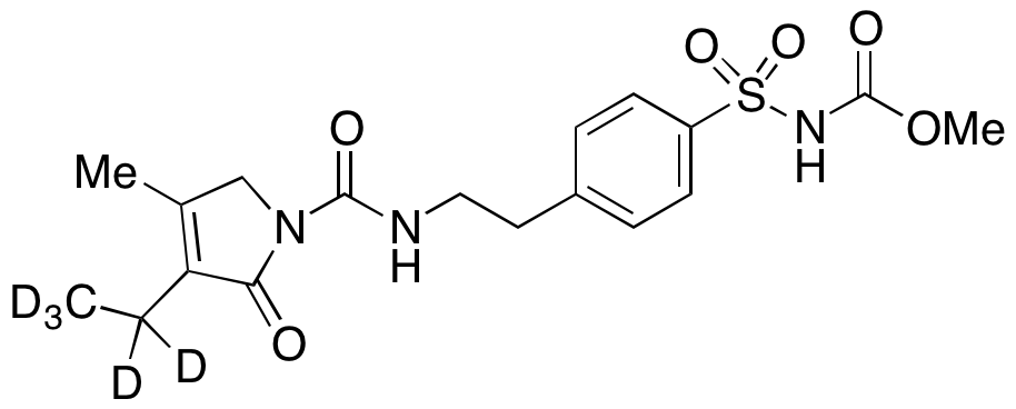 N-[[4-[2-[[(3-Ethyl-2,5-dihydro-4-methyl-2-oxo-1H-pyrrol-1-yl)carbonyl]amino]ethyl]phenyl]sulfonyl]carbamic Acid Methyl Ester-d5