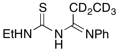 N-[(Ethylamino)thioxomethyl]-N’-phenylpropanimidamide-d5