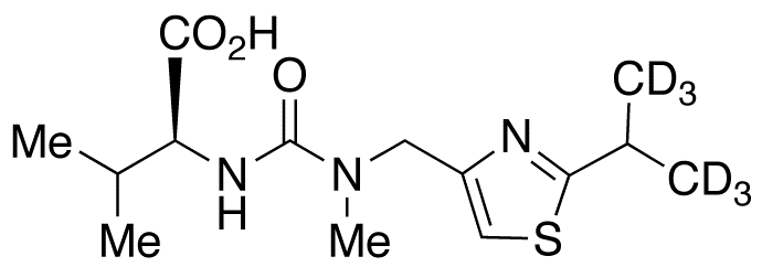 N-[[N-Methyl-N-[(2-isopropyl-1,1,1,3,3,3-d6]-4-thiazolyl)methyl)amino]carbonyl-L-valine Carboxylic Acid