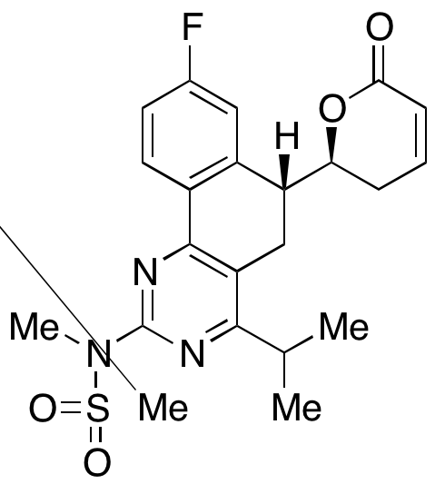 N-((R)-8-Fluoro-4-isopropyl-6-((S)-6-oxo-3,6-dihydro-2H-pyran-2-yl)-5,6-dihydrobenzo[h]quinazolin-2-yl)-N-methylmethanesulfonamide