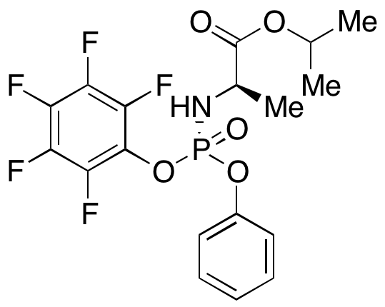 N-[(S)-(2,3,4,5,6-Pentafluorophenoxy)phenoxyphosphinyl]-D-alanine 1-Methylethyl Ester