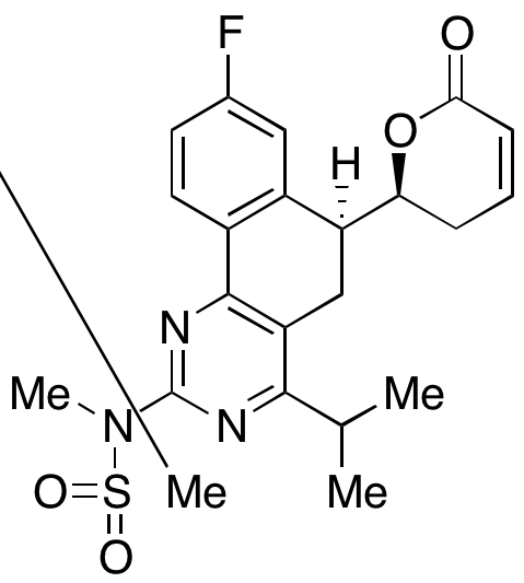 N-((S)-8-Fluoro-4-isopropyl-6-((S)-6-oxo-3,6-dihydro-2H-pyran-2-yl)-5,6-dihydrobenzo[h]quinazolin-2-yl)-N-methylmethanesulfonamide