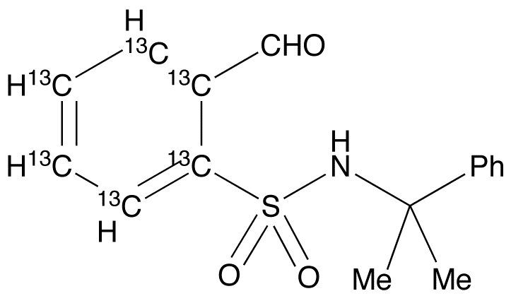 N-(α,α-Dimethylbenzyl)-2-formyl-benzenesulfonamide-13C6