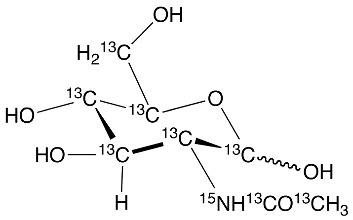 N-[1,2-13C2]Acetyl-D-[UL-13C6,15N]glucosamine