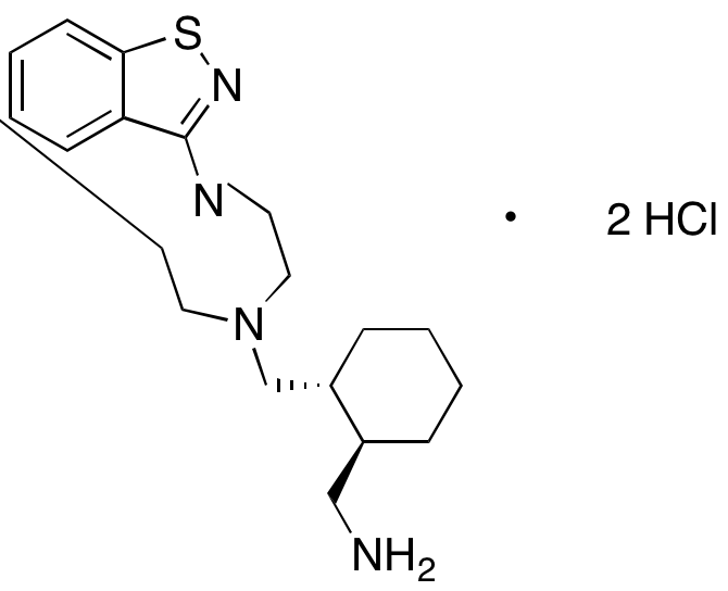 N-[1R,2R-(2-Methylamino)cyclohex-1-yl)methyl]-N’-(1,2-benzisothiazol-3-yl)piperazine Dihydrochloride