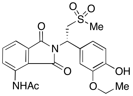 N-[2-[(1S)-1-(3-Ethoxy-4-hydroxyphenyl)-2-(methylsulfonyl)ethyl]-2,3-dihydro-1,3-dioxo-1H-isoindol-4-yl]acetamide