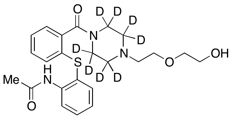 N-(2-((2-(4-(2-(2-Hydroxyethoxy)ethyl)piperazine-d8--1-carbonyl)phenyl)thio)phenyl)acetamide