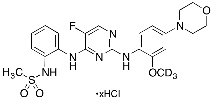 N-(2-(2-(2-Methoxy-d3-4-morpholinophenylamino)-5-fluoropyrimidin-4-ylamino)phenyl)methanesulfonamide xHydrochloride