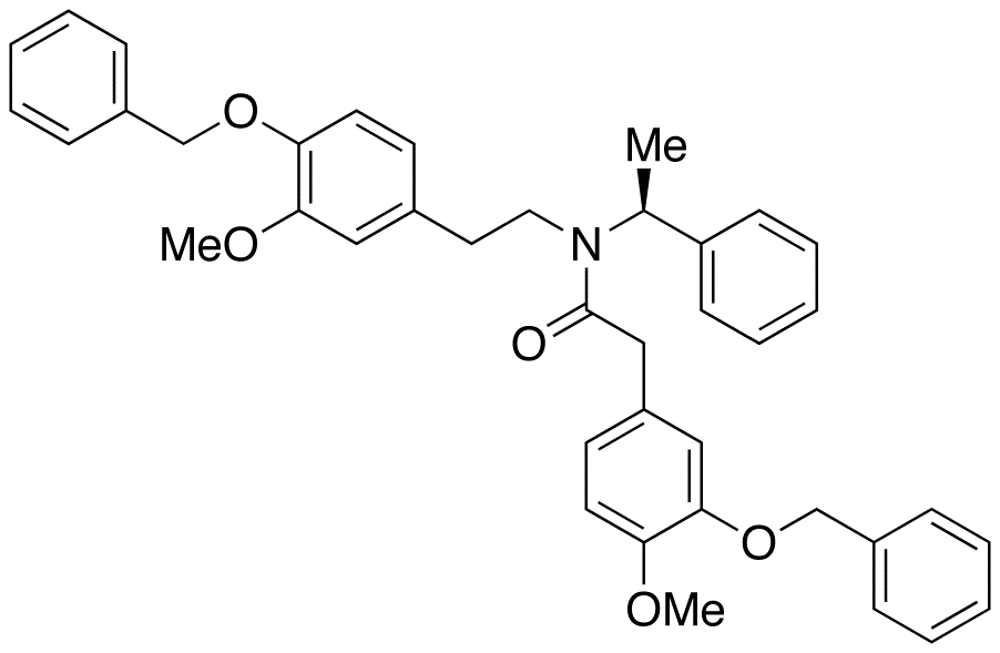 N-[2-(4-Benzyloxy-3-methoxyphenyl)ethyl]-3-benzyloxy-4-methoxy-N-[(1S)-1-phenylethyl]benzeneacetamide