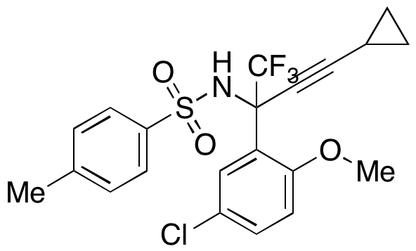 N-(2-(5-Chloro-2-methoxyphenyl)-4-cyclopropyl-1,1,1-trifluorobut-3-yn-2-yl)-4-methylbenzenesulfonamide