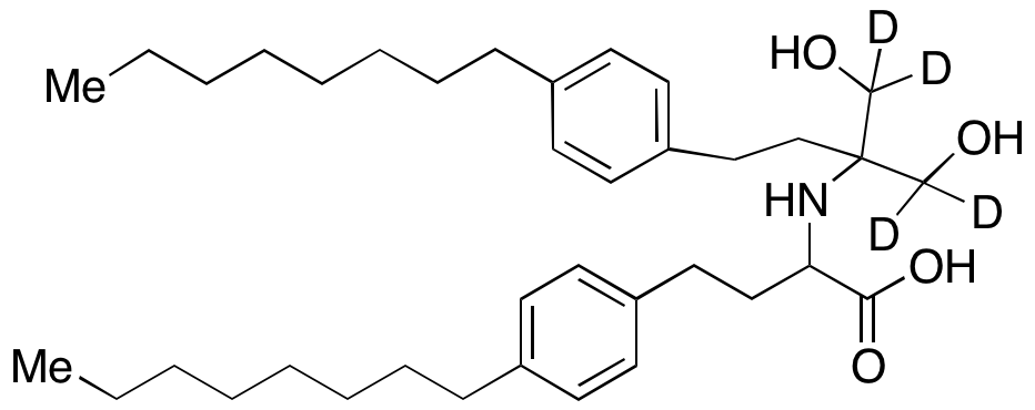 N-[2(4-(-Octylphenyl))butanoic Acid] Fingolimod-d4