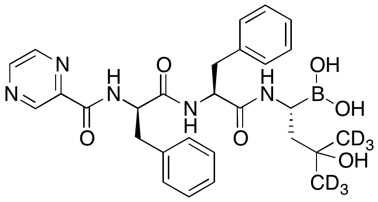 N-(2-Pyrazinylcarbonyl)-L-phenylalanyl-N-[(1R)-1-borono-3-hydroxy-3-methylbutyl]-L-phenylalaninamide-d6