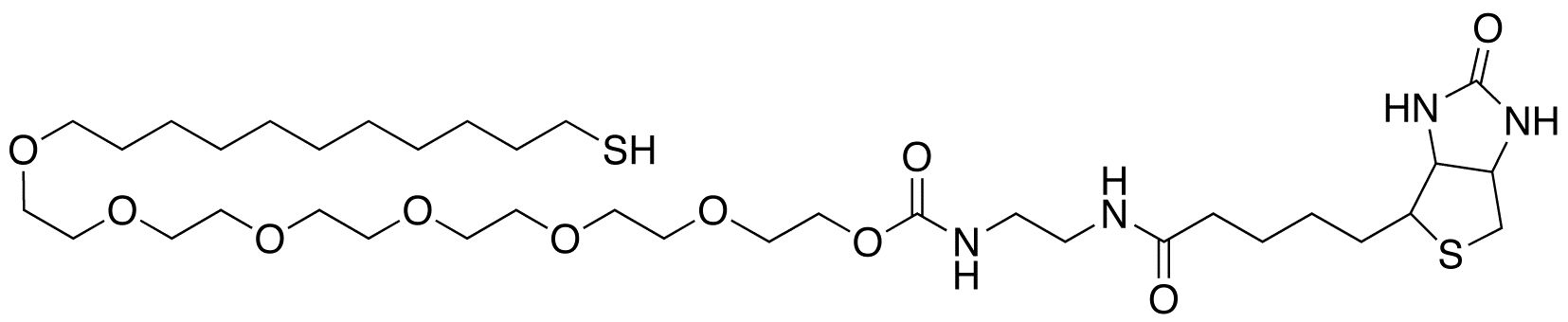 N-[23-(9-Mercaptononyl)-3,6,9,12,15,18,21-Heptaoxatricosanyl]-N’-(biotinyl)ethylenediamine