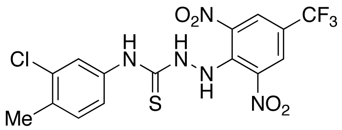 N-(3-Chloro-4-methylphenyl)-2-[2,6-dinitro-4-(trifluoromethyl)phenyl]-hydrazinecarbothioamide