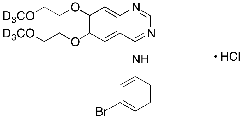 N-(3-Desethynylphenyl)-N-(3-bromophenyl) Erlotinib Hydrochloride-D6