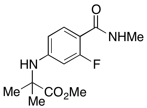 N-[3-Fluoro-4-[(methylamino)carbonyl]phenyl]-2-methylalanine Methyl Ester