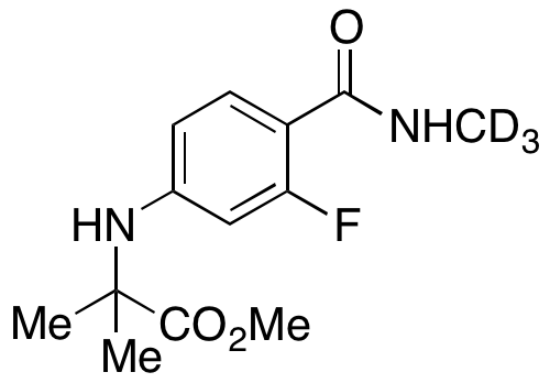 N-[3-Fluoro-4-[(methylamino)carbonyl]phenyl]-2-methylalanine Methyl Ester-d3