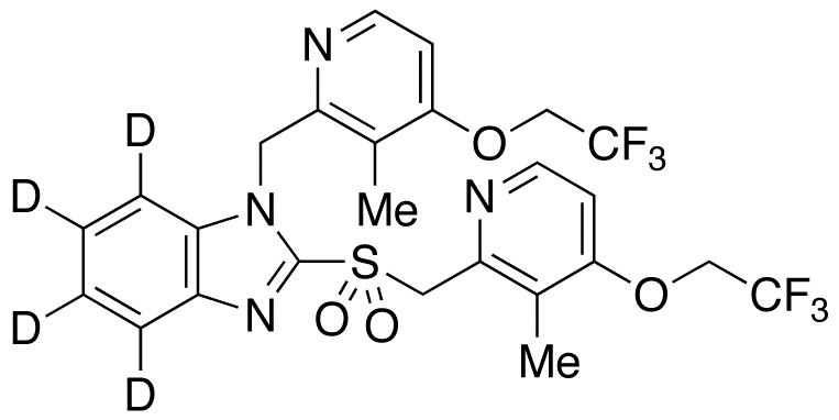 N-[3-Methyl-4-(2,2,2-trifluoroethoxy)-2-pyridinyl]methyl Lansoprazole-d4 Sulfone