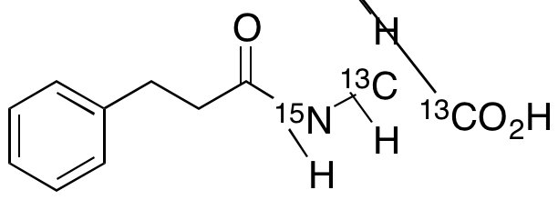 N-(3-Phenylpropionyl)glycine-3C2,15N