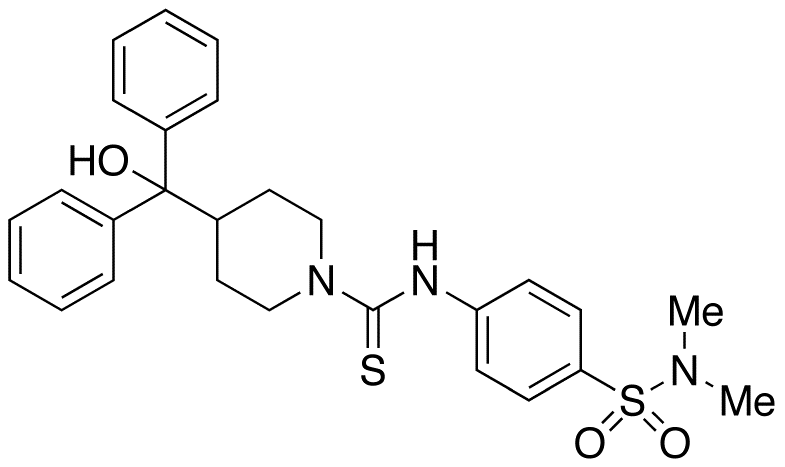 N-[4-[(Dimethylamino)sulfonyl]phenyl]-4-(hydroxydiphenylmethyl)-1-piperidinecarbothioamide