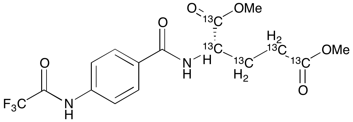 N-[4-[(Trifluoroacetyl)amino]benzoyl]-L-glutamic Acid Dimethyl Ester-13C5