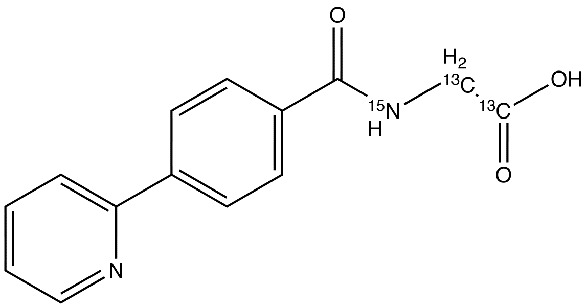 N-[4-(2-Pyridinyl)benzoyl]glycine-13C2,15N