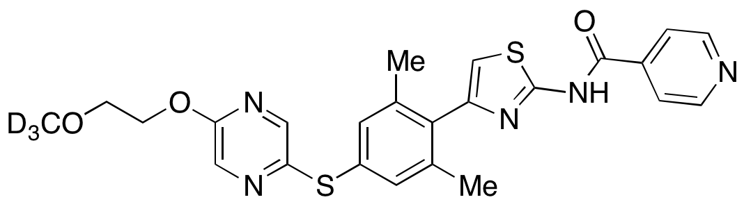 N-[4-[4-[[5-(2-Methoxyethoxy)-2-pyrazinyl]thio]-2,6-dimethylphenyl]-2-thiazolyl]-4-pyridinecarboxamide-d3