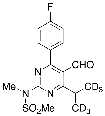 N-(4-(4-Fluorophenyl)-5-formyl-6-isopropylpyrimidin-2-yl)-N-methylmethanesulfonamide-d6