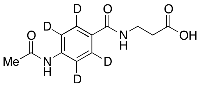 N-[4-(Acetylamino)benzoyl-d4]-β-alanine