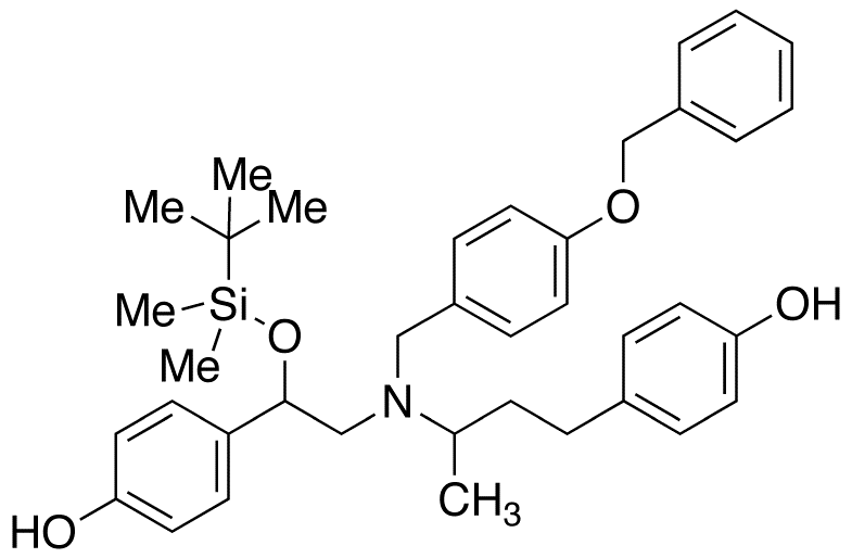 N-(4-Benzyloxy)benzyl O-tert-Butyldimethylsilyl Ractopamine