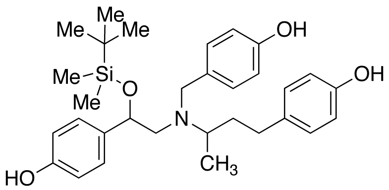 N-(4-Hydroxy)benzyl O-tert-Butyldimethylsilyl Ractopamine