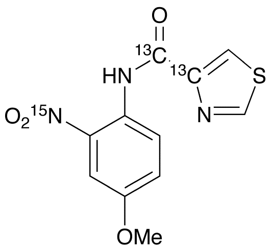 N-(4-Methoxy-2-nitrophenyl)-4-thiazolecarboxamide-13C2,15N