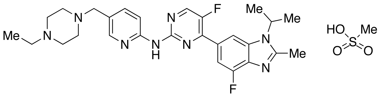 N-[5-[(4-Ethyl-1-piperazinyl)methyl]-2-pyridinyl]-5-fluoro-4-[4-fluoro-2-methyl-1-(1-methylethyl)-1H-benzimidazol-6-yl]-2-pyrimidinamine Methanesulfonate