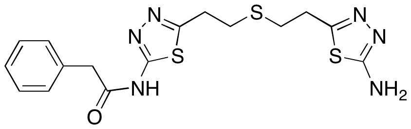 N-[5-[2-[[2-(5-Amino-1,3,4-thiadiazol-2-yl)ethyl]thio]ethyl]-1,3,4-thiadiazol-2-yl]-benzeneacetamide