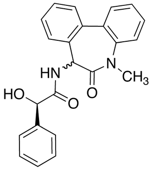 N-(6,7-Dihydro-5-methyl-6-oxo-5H-dibenz[b,d]azepin-7-yl)-(αR)-hydroxy-benzeneacetamide