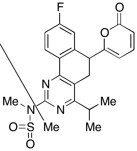 N-(8-Fluoro-4-isopropyl-6-(2-oxo-2H-pyran-6-yl)-5,6-dihydrobenzo[h]quinazolin-2-yl)-N-methylmethanesulfonamide